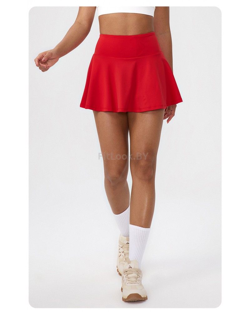 Юбка-шорты женская спортивная Flex Skirt красная
