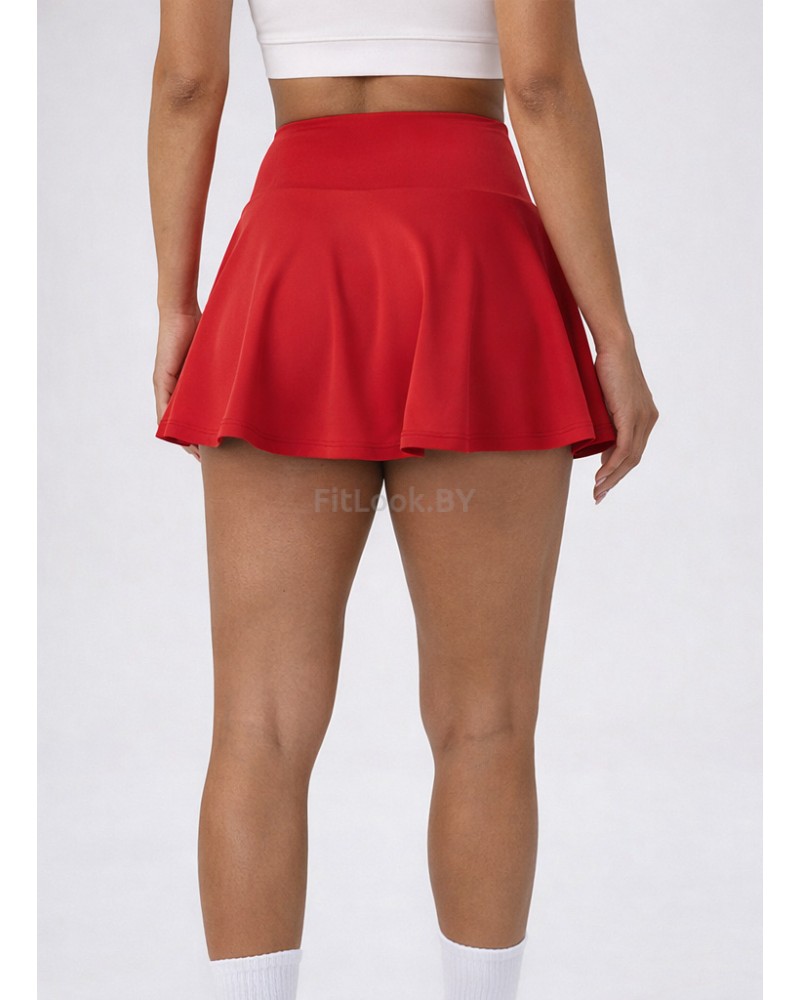 Юбка-шорты женская спортивная Flex Skirt красная
