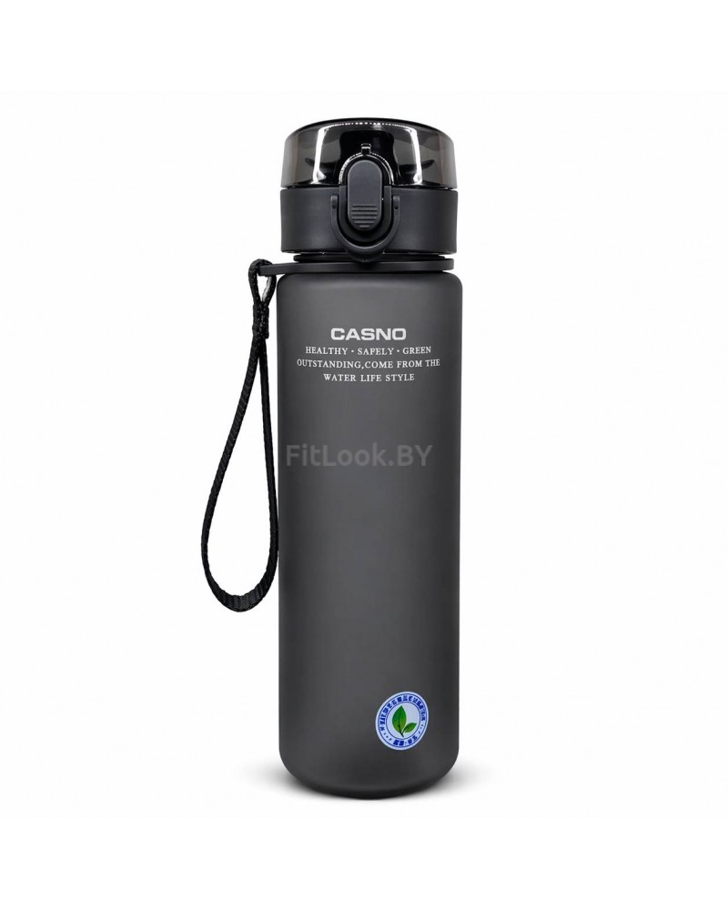 Бутылка спортивная CASNO 560ml , цвет:  серый