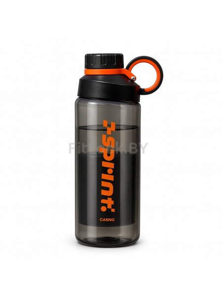 Бутылка CASNO Sport 800ml чёрно-оранжевая