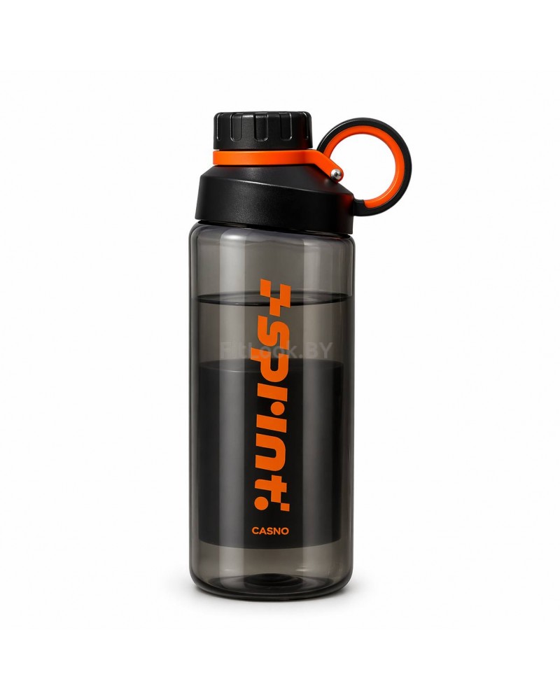 Бутылка спортивная CASNO Sport 800ml чёрно-оранжевая