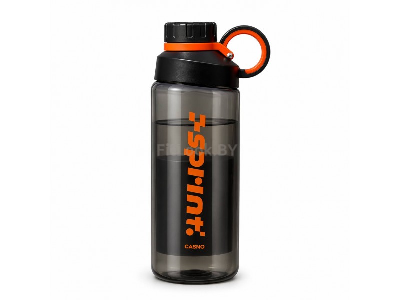 Бутылка CASNO Sport 800ml чёрно-оранжевая