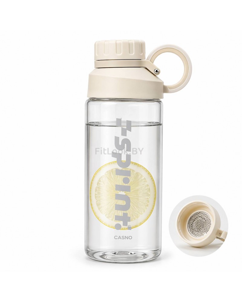 Бутылка спортивная CASNO Sport 800ml  (серый оттенок)