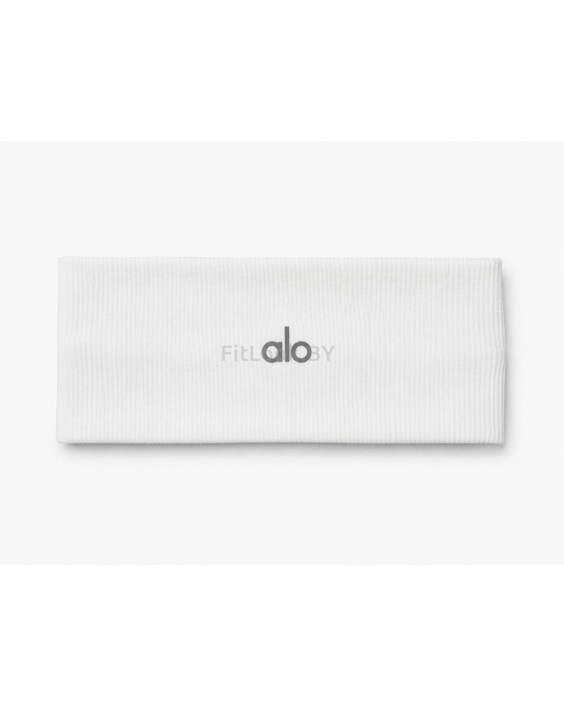 Спортивная повязка на голову в рубчик ALO YOGA Ribbed Wide