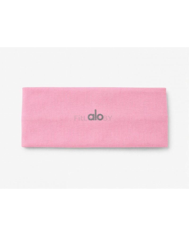 Спортивная повязка на голову в рубчик ALO YOGA Ribbed Wide