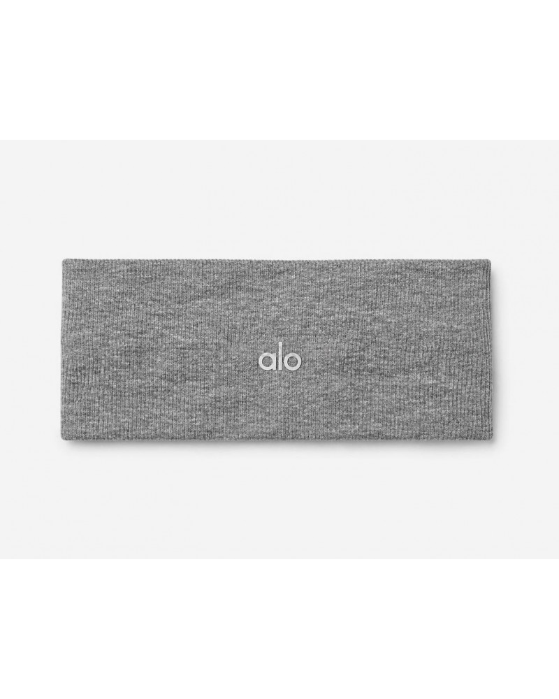 Спортивная повязка на голову в рубчик ALO YOGA Ribbed Wide