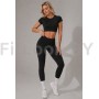 Леггинсы FITBASE Bikini Leggins с высокой посадкой (чёрные)