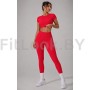 Леггинсы FITBASE Bikini Leggins с высокой посадкой (красные)