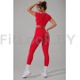 Леггинсы FITBASE Bikini Leggins с высокой посадкой (красные)