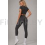 Леггинсы FITBASE Bikini Leggins с высокой посадкой (серые)