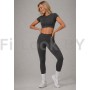 Леггинсы FITBASE Bikini Leggins с высокой посадкой (серые)