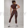 Леггинсы FITBASE Bikini Leggins с высокой посадкой (коричневые)