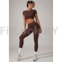 Топ FITBASE Classic Rash укороченный (коричневый, без чашек)