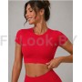 Топ FITBASE Classic Rash укороченный (красный, без чашек)