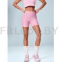 Спортивные шорты с высокой посадкой Pink Leo