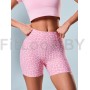 Спортивные шорты с высокой посадкой Pink Leo