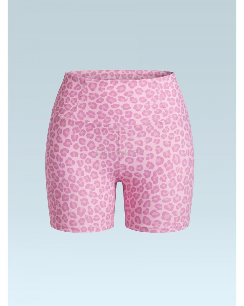 Спортивные шорты с высокой посадкой Pink Leo