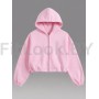Укороченный зип-худи Pink Over (оверсайз)