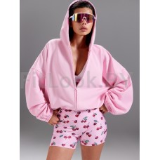 Зип худи Neverlate Pink Over (оверсайз)