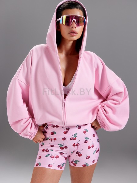 Зип худи Neverlate Pink Over (оверсайз)