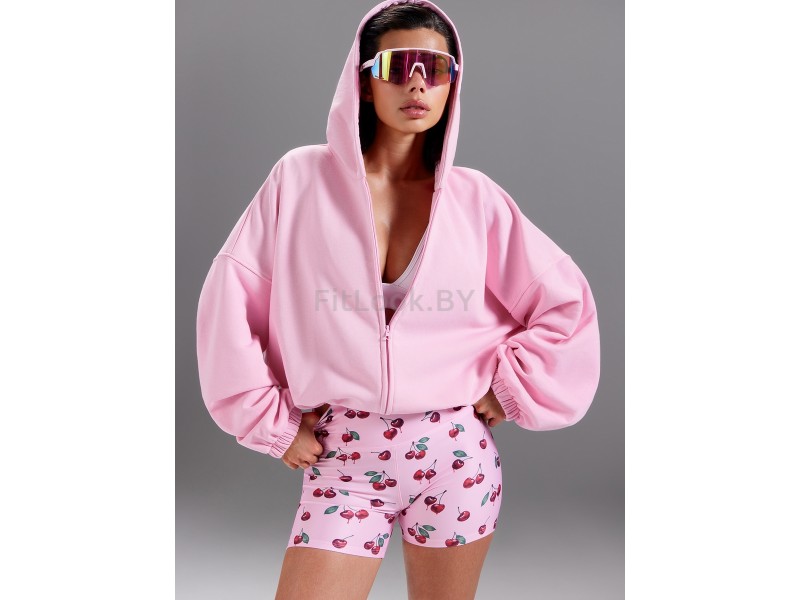 Зип худи Neverlate Pink Over (оверсайз)