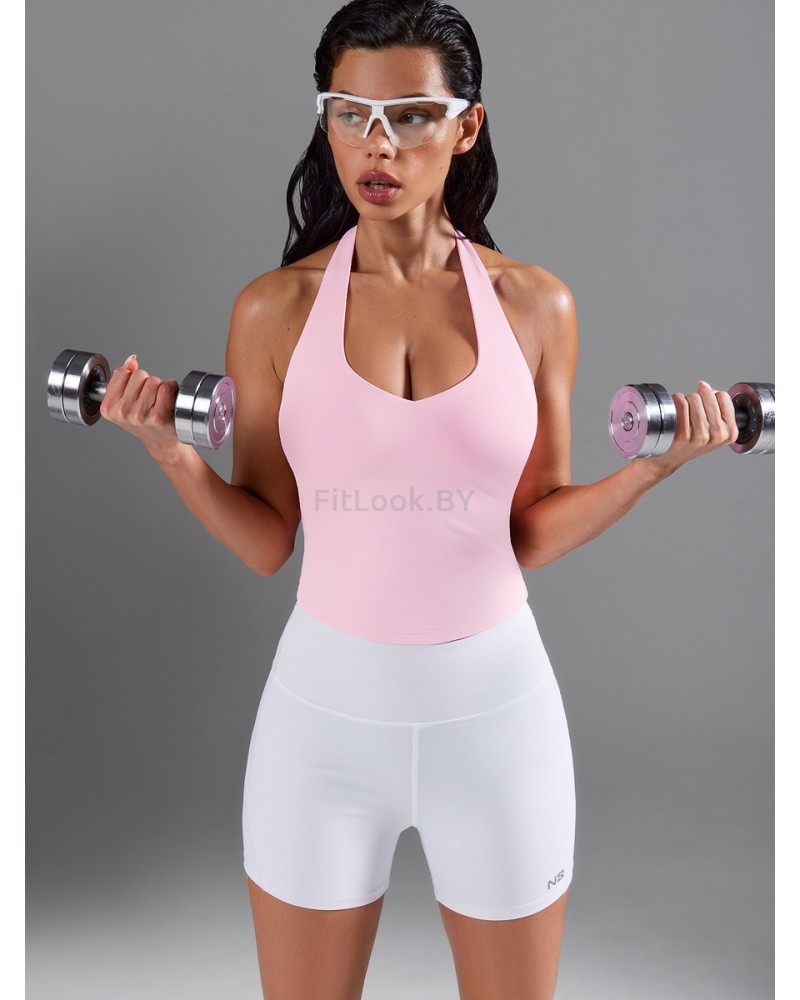 Удлиненный спортивный топ Long Light Bra Pink