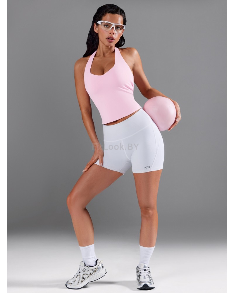 Удлиненный спортивный топ Long Light Bra Pink