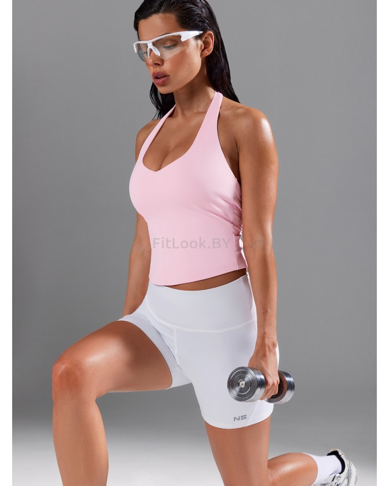 Удлиненный спортивный топ Long Light Bra Pink