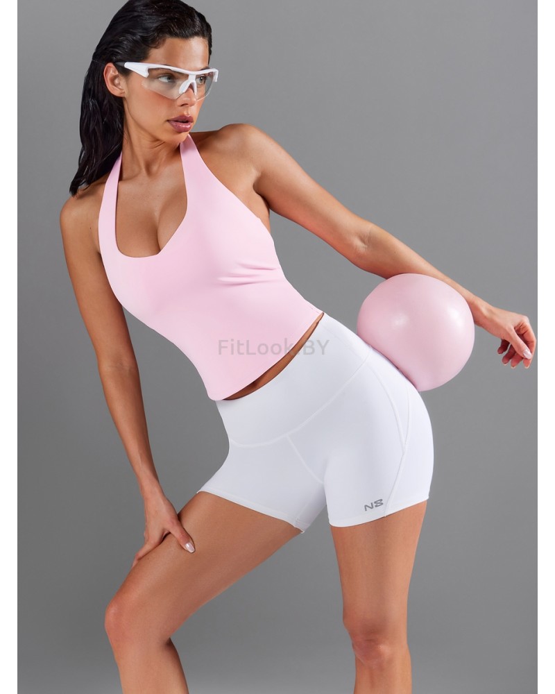 Удлиненный спортивный топ Long Light Bra Pink