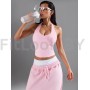 Удлиненный спортивный топ Long Light Bra Pink