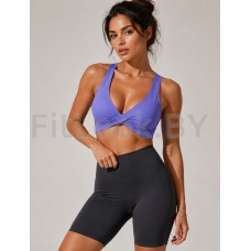 Топ FITBASE Cross Top Shape Up Violet