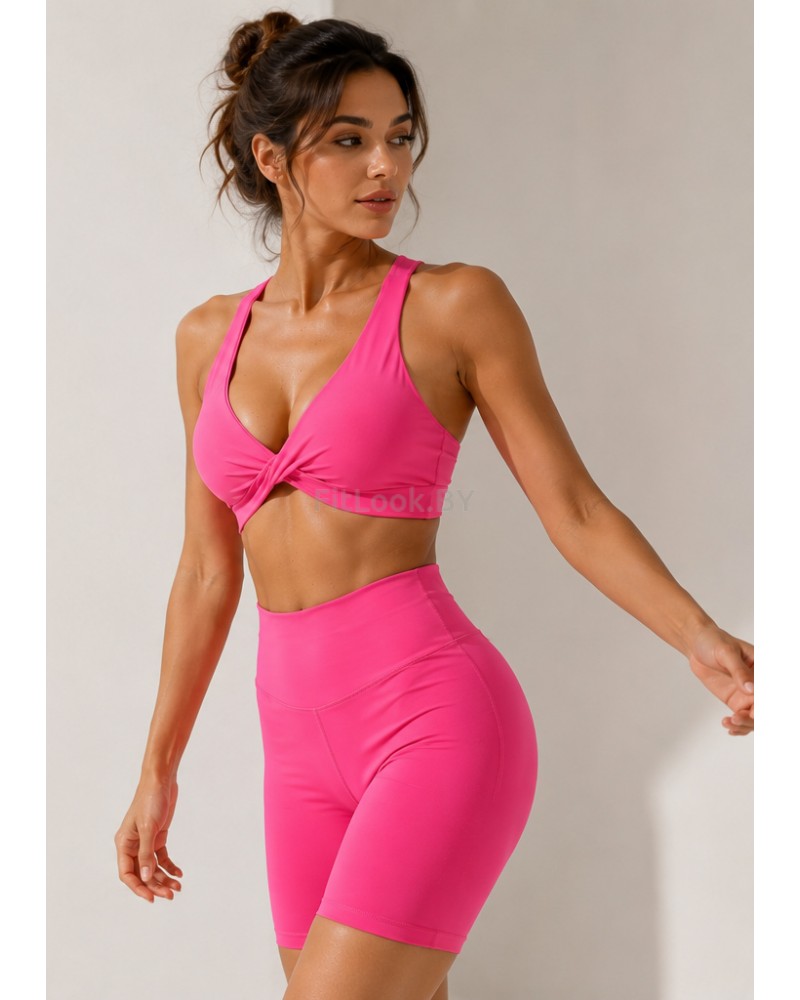 Спортивный топ Cross Top Shape Up (Розовая Фуксия)