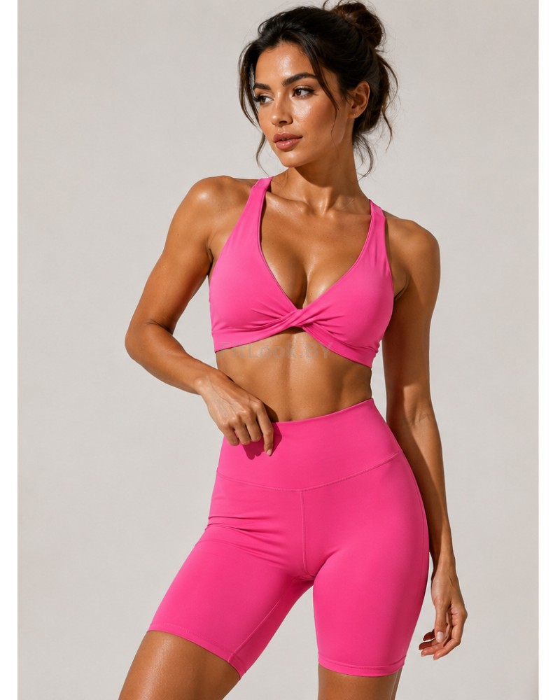 Спортивный топ Cross Top Shape Up (Розовая Фуксия)