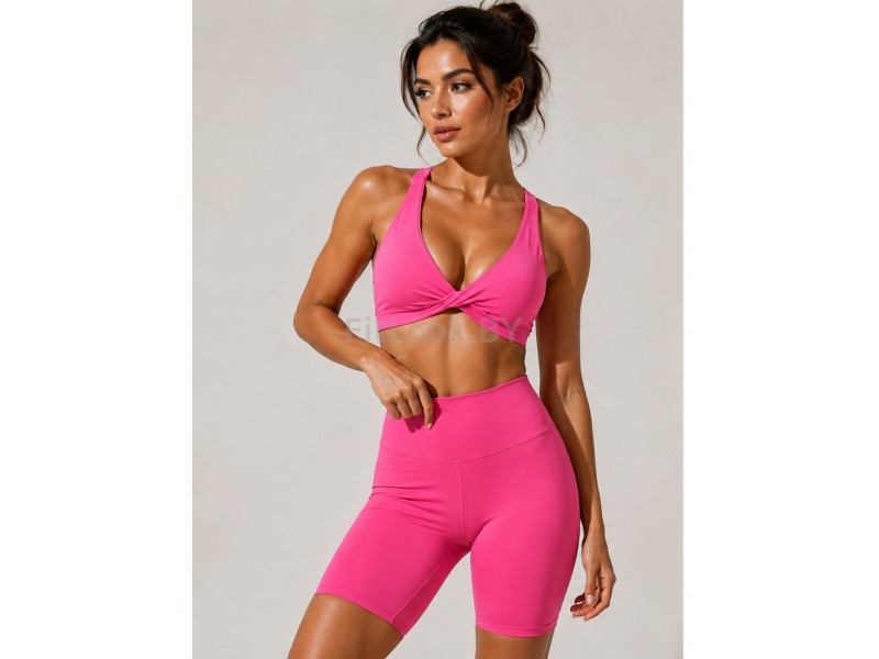 Топ FITBASE Cross Top Shape Up Pink Fuscia