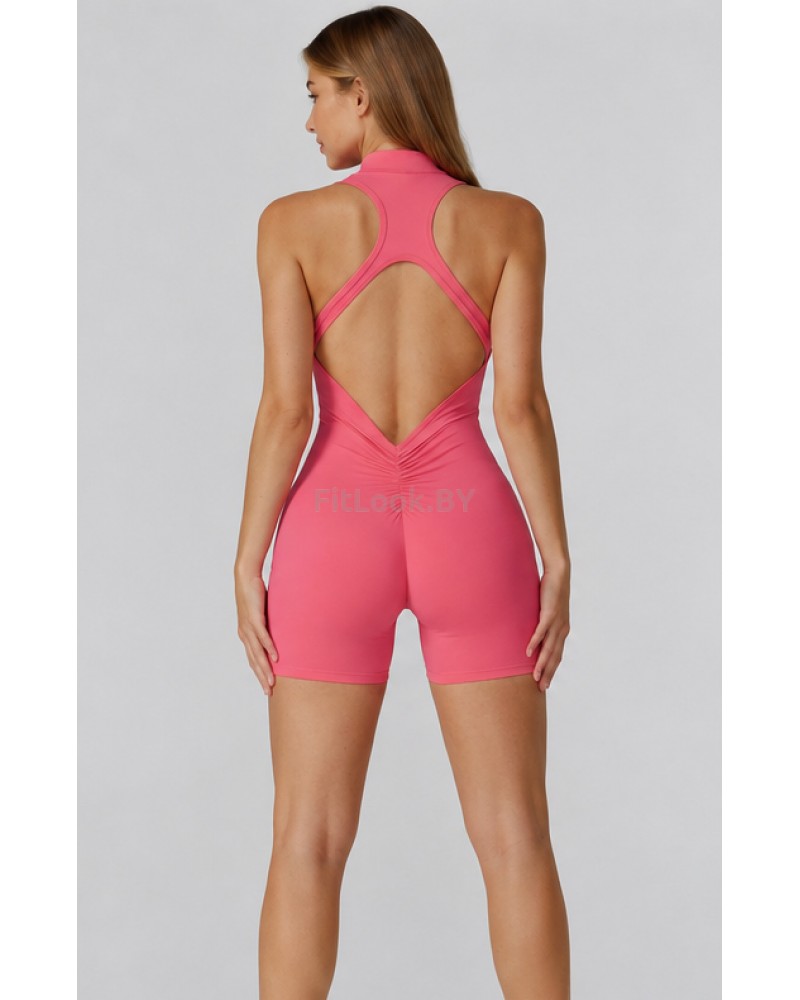 Спортивный комбинезон (ромпер) Zip Active Watermelon (арбузный оттенок)