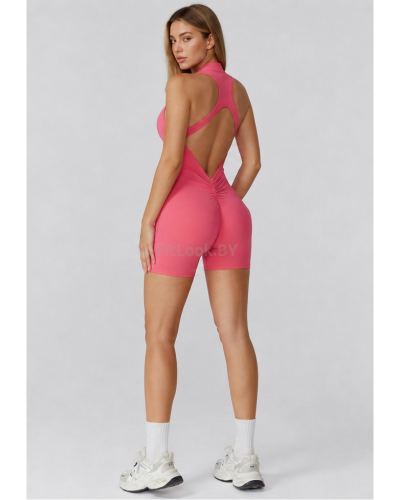 Спортивный комбинезон (ромпер) Zip Active Watermelon (арбузный оттенок)