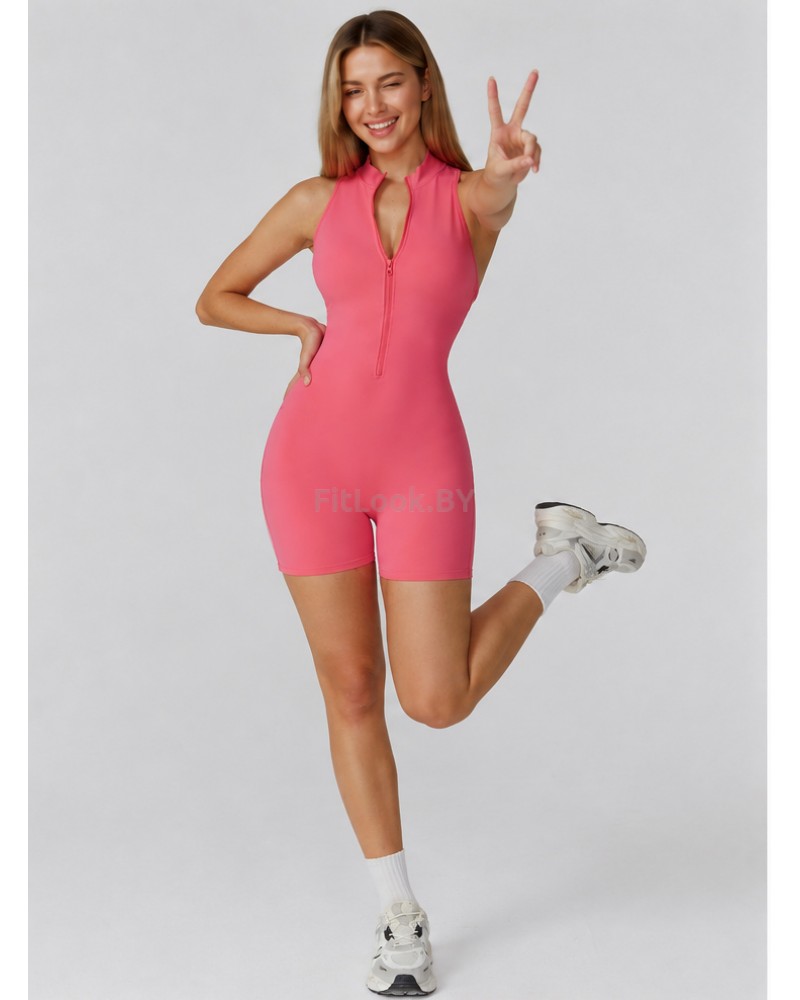 Спортивный комбинезон (ромпер) Zip Active Watermelon (арбузный оттенок)
