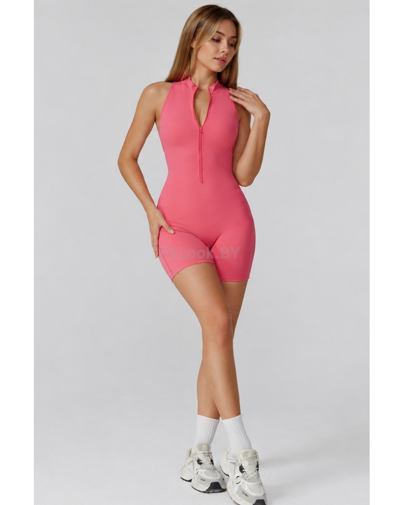 Спортивный комбинезон (ромпер) Zip Active Watermelon (арбузный оттенок)