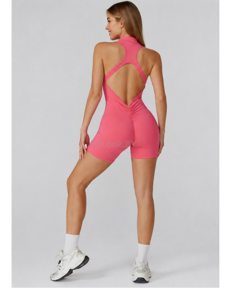 Спортивный комбинезон (ромпер) Zip Active Watermelon (арбузный оттенок)