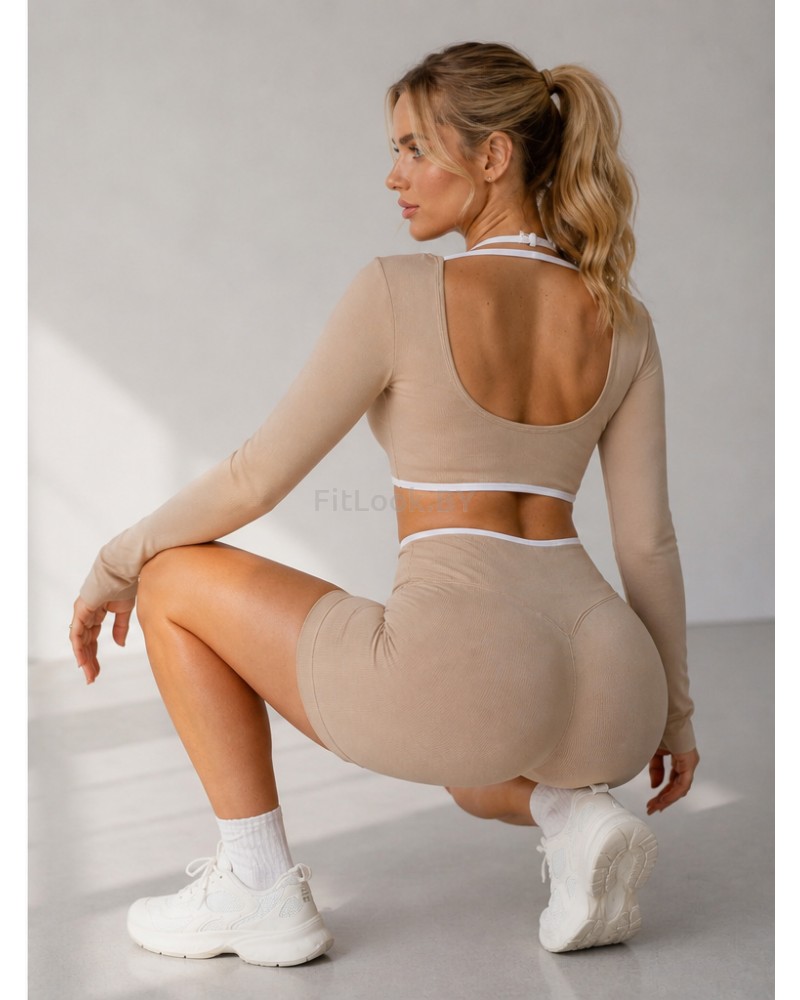 Женский спортивный костюм FITBASE Skinny Line (топ + шорты)