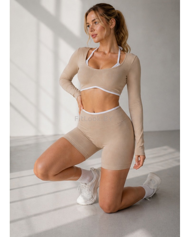 Женский спортивный костюм FITBASE Skinny Line (топ + шорты)