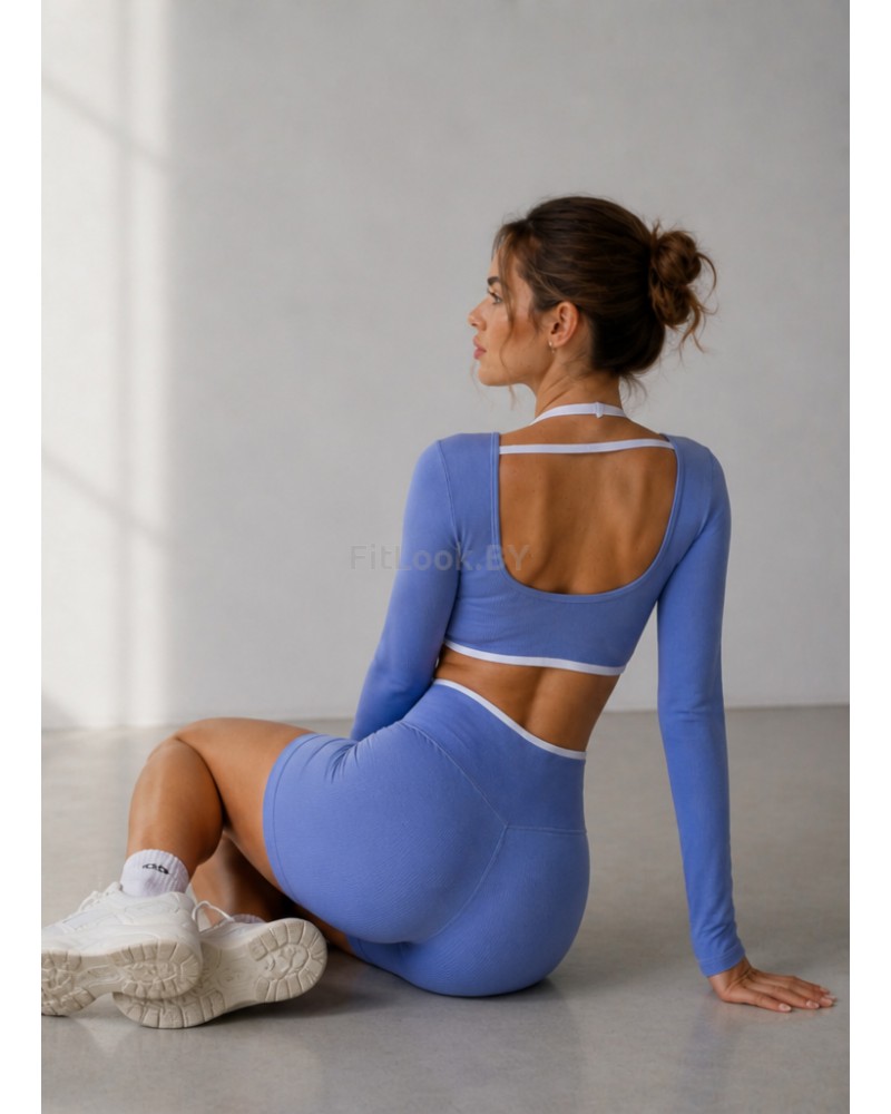 Женский спортивный костюм FITBASE Skinny Line (топ + шорты)
