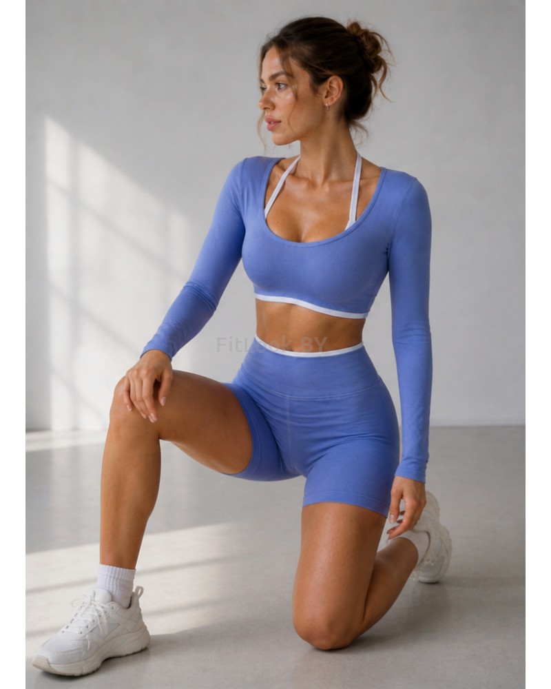 Женский спортивный костюм FITBASE Skinny Line (топ + шорты)