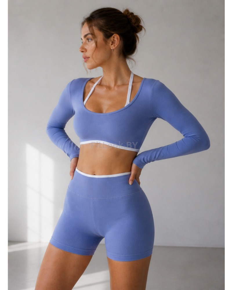 Женский спортивный костюм FITBASE Skinny Line (топ + шорты)
