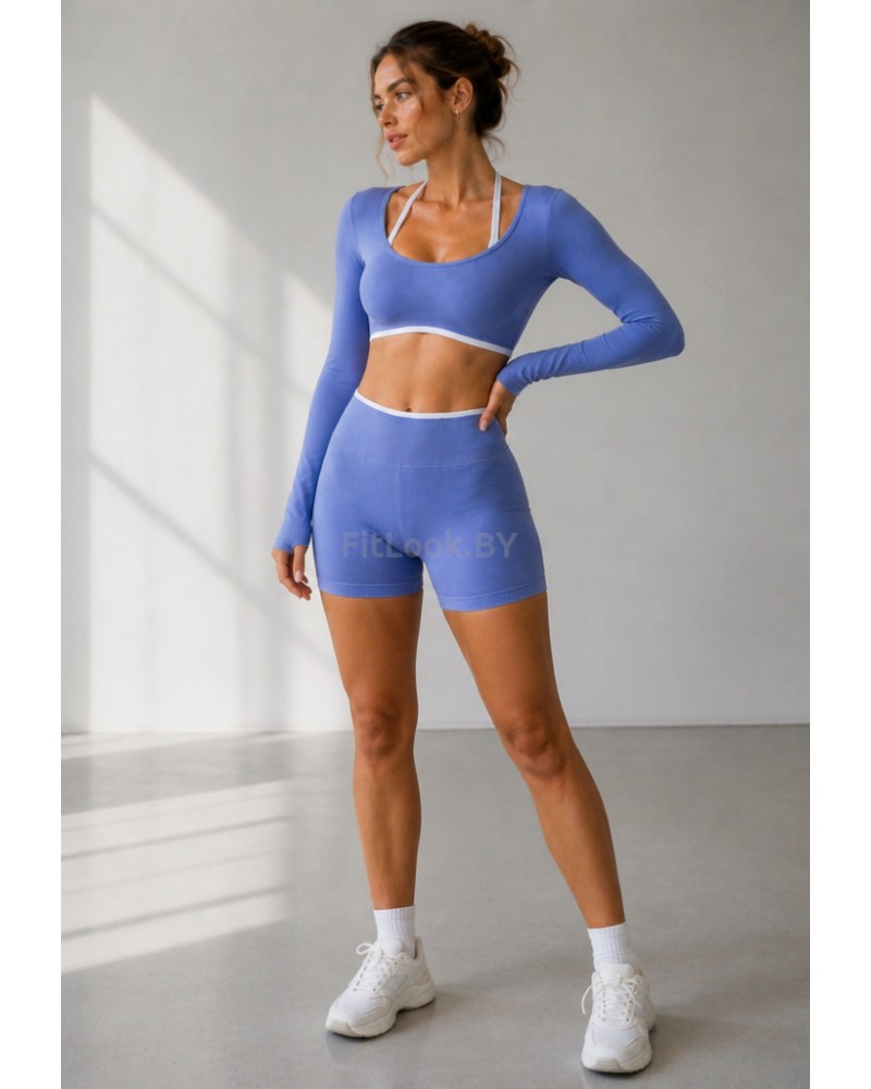 Женский спортивный костюм FITBASE Skinny Line (топ + шорты)