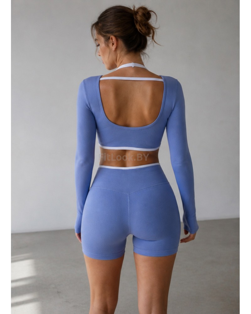 Женский спортивный костюм FITBASE Skinny Line (топ + шорты)