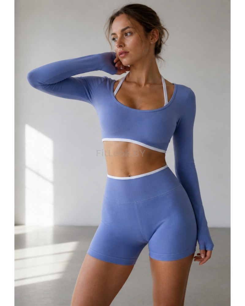 Женский спортивный костюм FITBASE Skinny Line (топ + шорты)