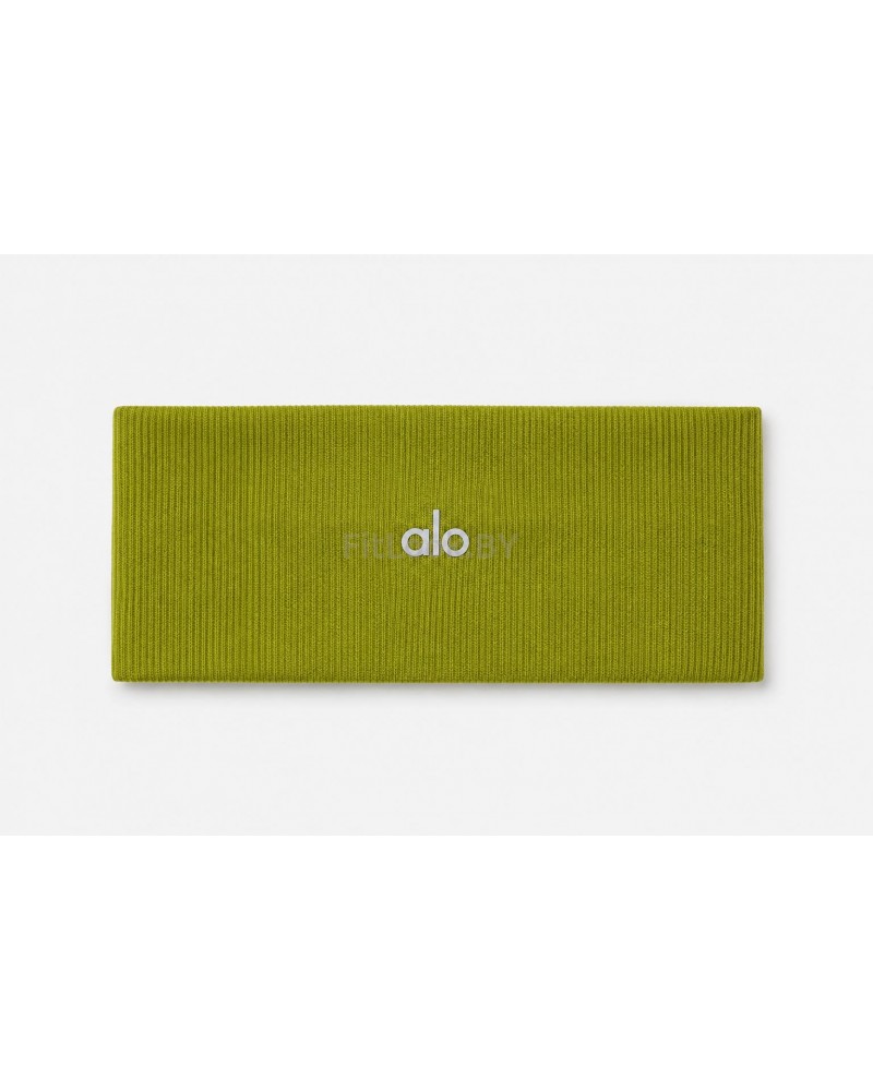 Спортивная повязка на голову в рубчик ALO YOGA Ribbed Wide