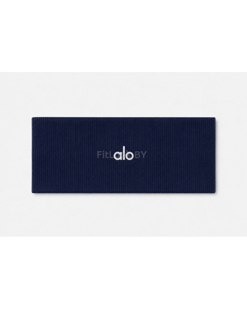 Спортивная повязка на голову в рубчик ALO YOGA Ribbed Wide