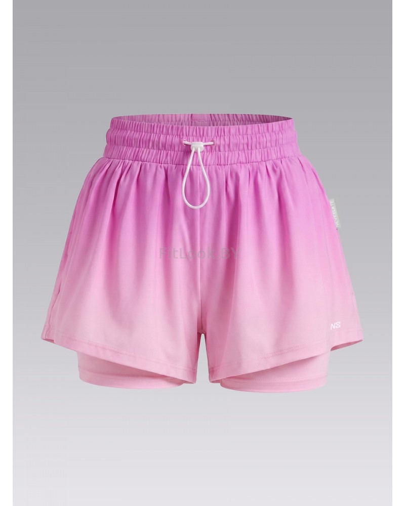 Двойные спортивные шорты PinkGradient